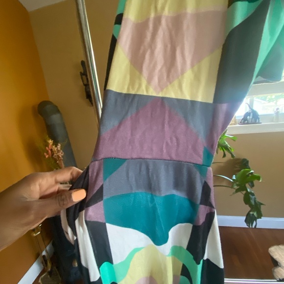 Mara Hoffman Ponte Diamonds Pastel
Pink Geometric Print Cut Out Midi... USED! - Picture 4 of 8